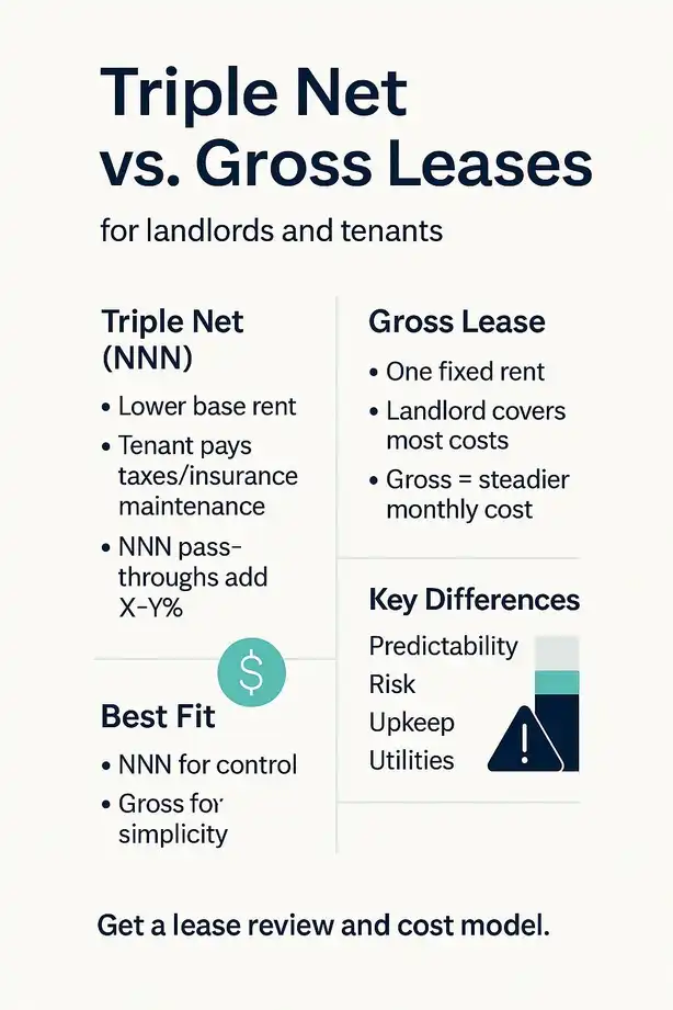 Triple Net Leases vs. Gross Leases