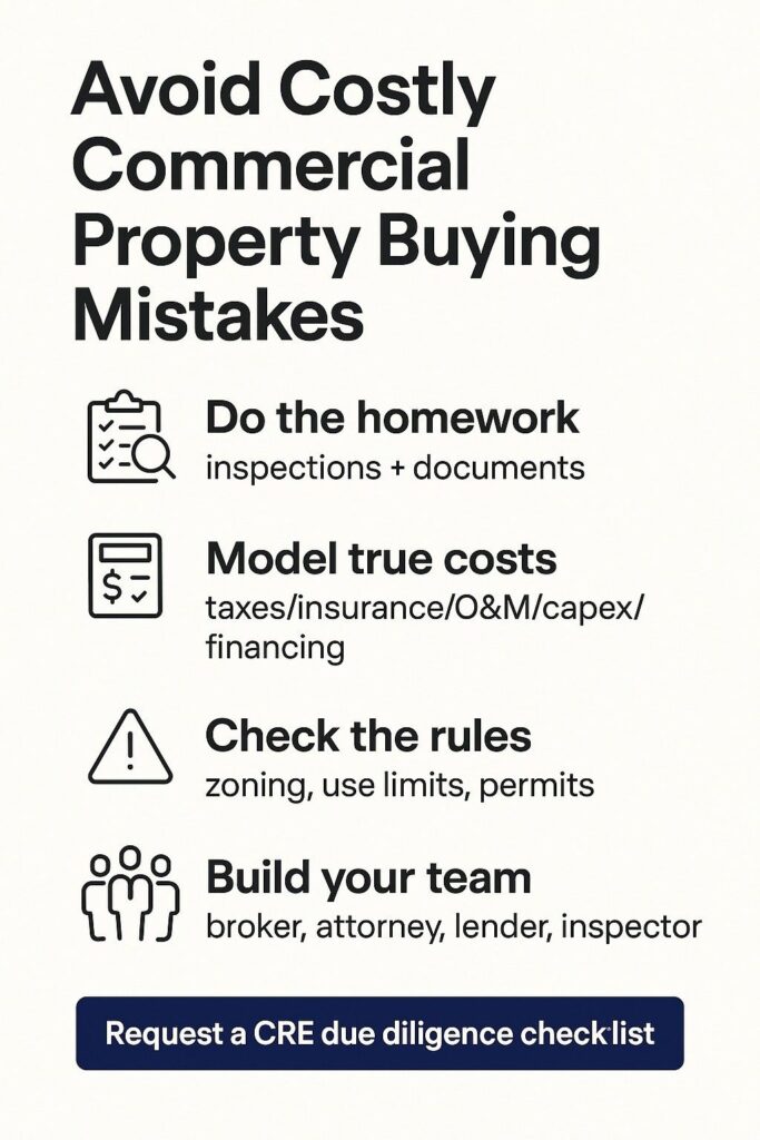 Mistakes When Buying Commercial Property